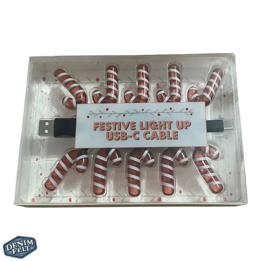 Vivitar Novelty Christmas Candy Cane‎ C Port Phone Charger | NEW!!